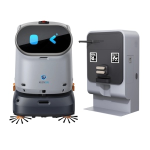 Робот-уборщик Keenon KleenBot C40 со станцией самообслуживания