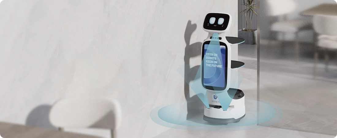 Робот-официант Keenon Dinerbot T11 - точность