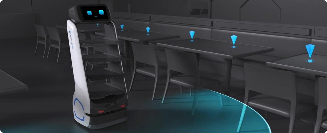 Keenon DinerBot T9 - Точная навигация и позиционирование