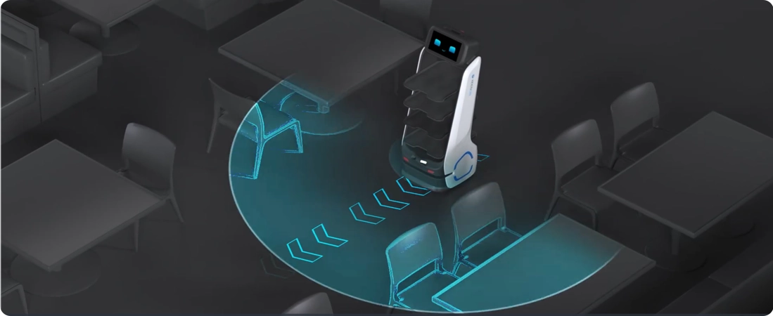 Keenon DinerBot T9 - Точная навигация и позиционирование